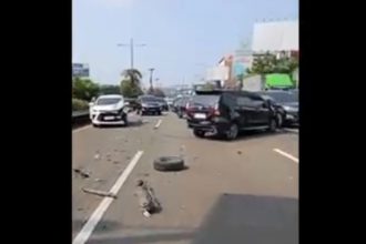 Kecelakaan di Tol Bandara Soetta